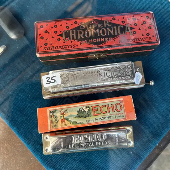 2 x boxed Hohner Harmonica