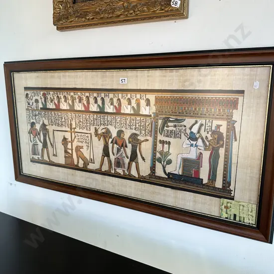 large Egyptian "weighing of the heart"