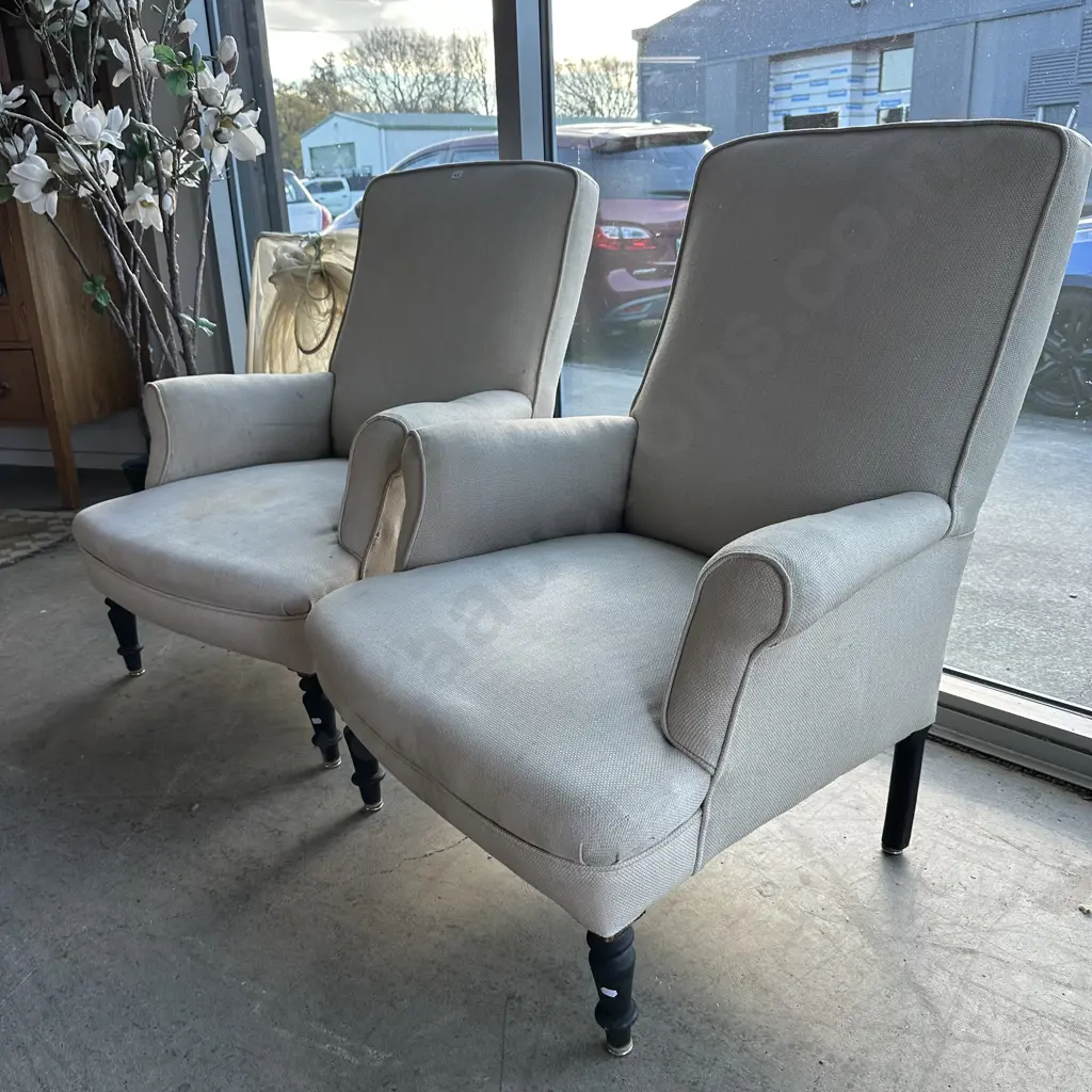 Turn of the century French occasional chairs purchased from Les Puces in Paris Image 1++