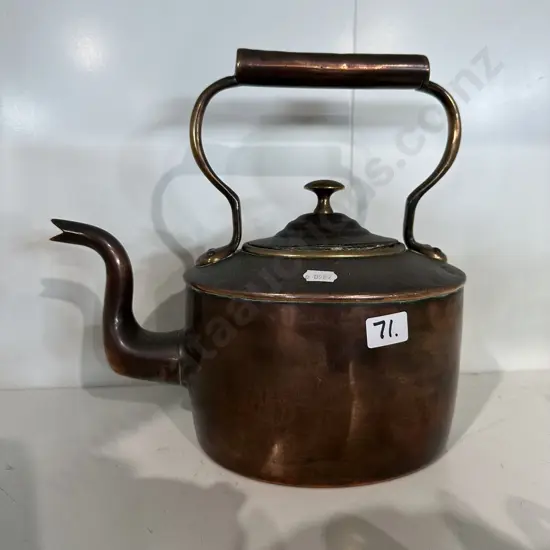 Brass & copper kettle