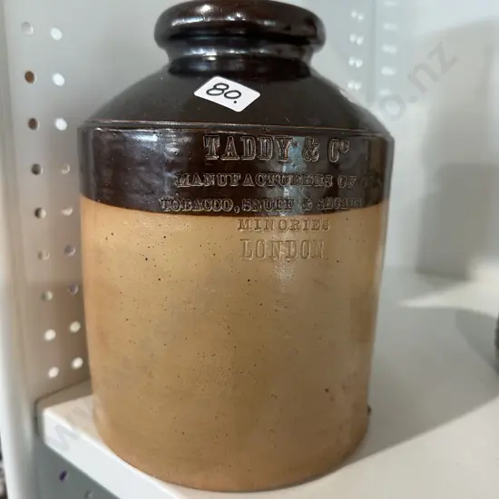 Taddy & Co stone jar