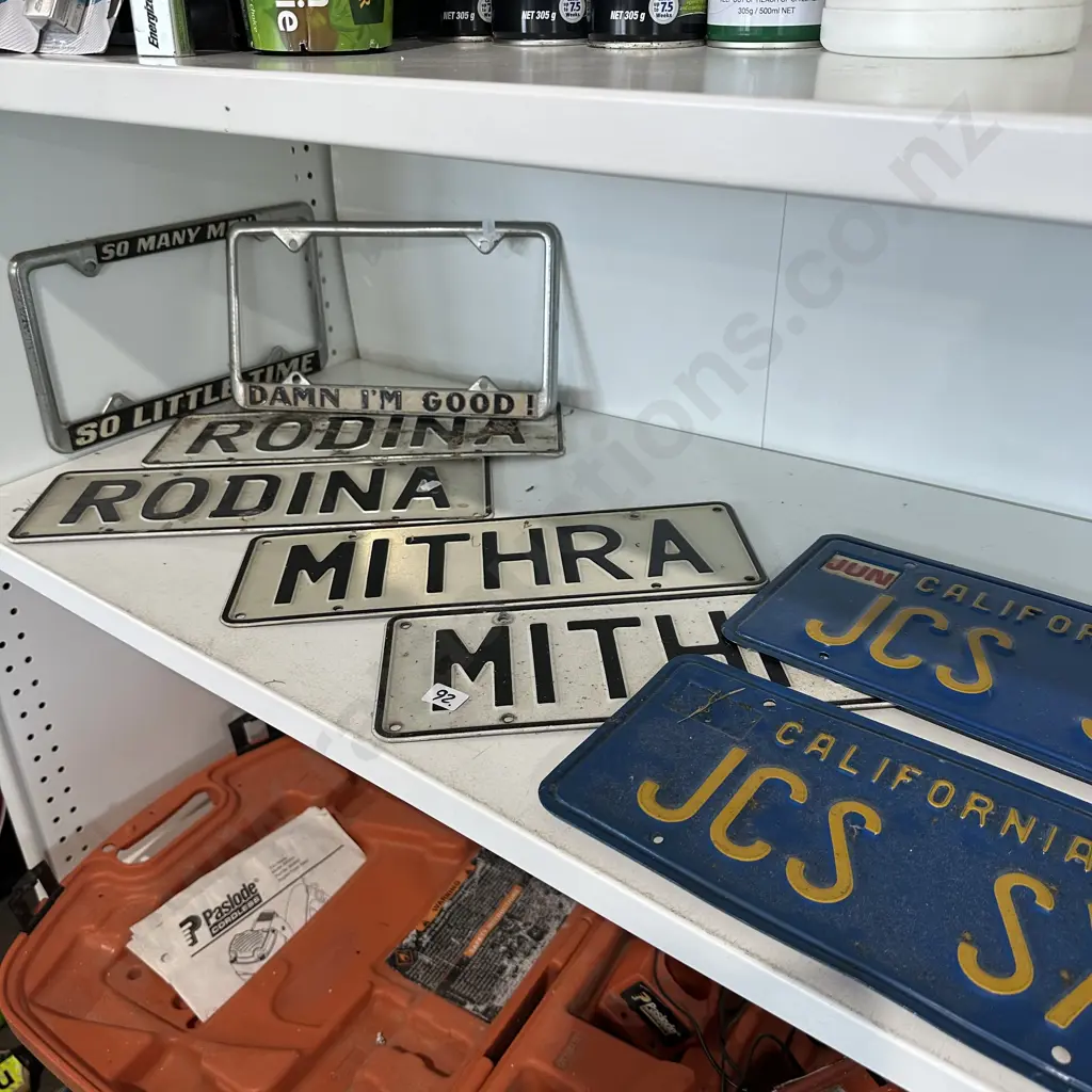 number plate collection plus surrounds Image 1++