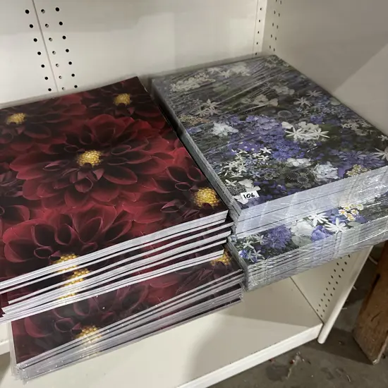 large lot of paper place mats