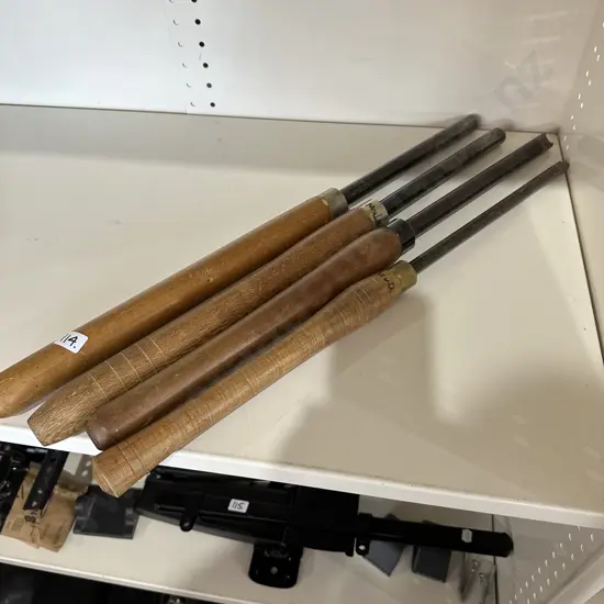 4 large lathe tools