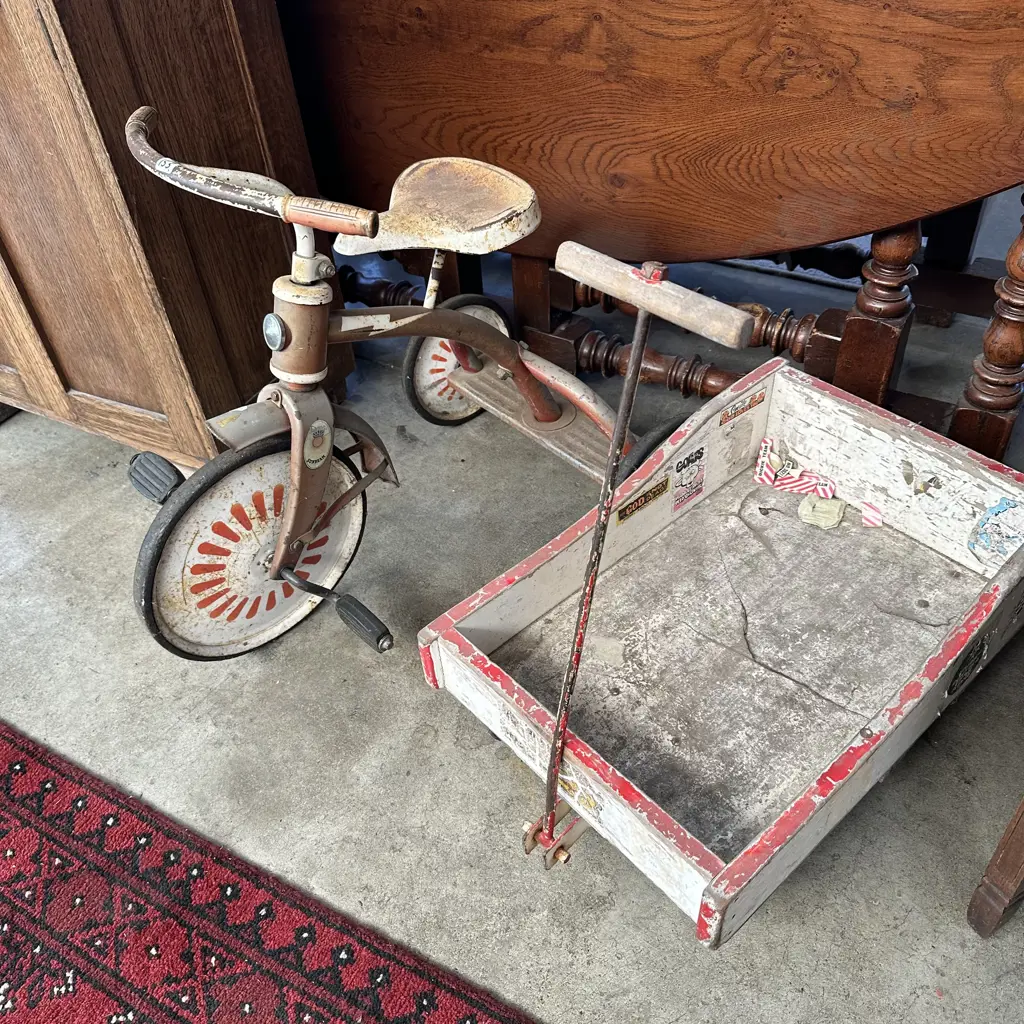 vintage trolley and trike Image 1++