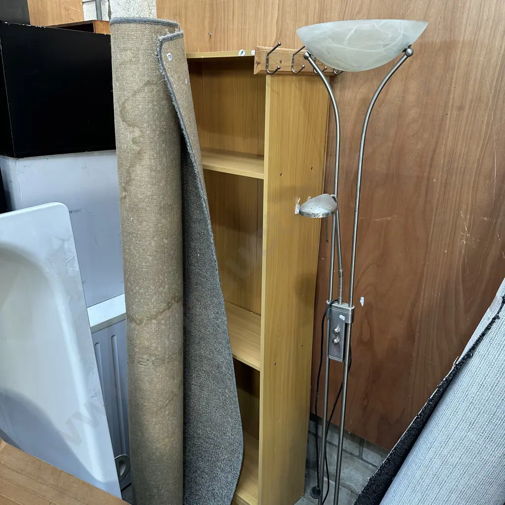 average carpet square, lamp and shelf Image 1++