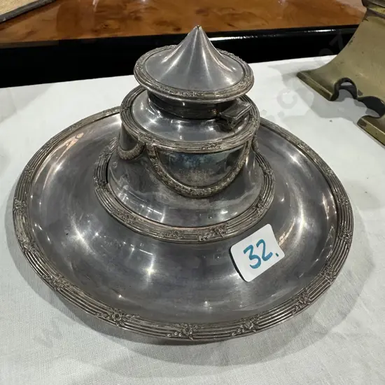 large round inkwell 16cm