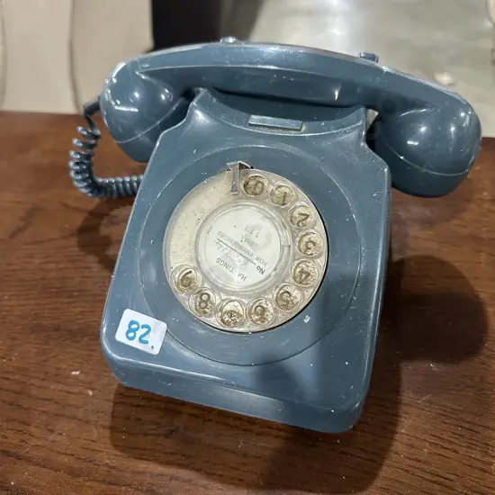 Blue desk phone