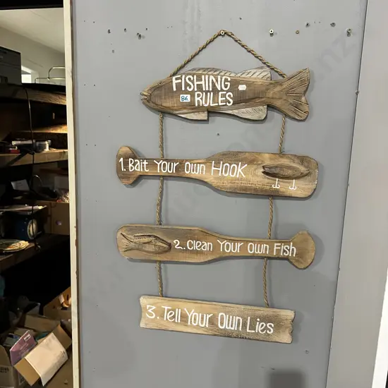fishing rules hanging