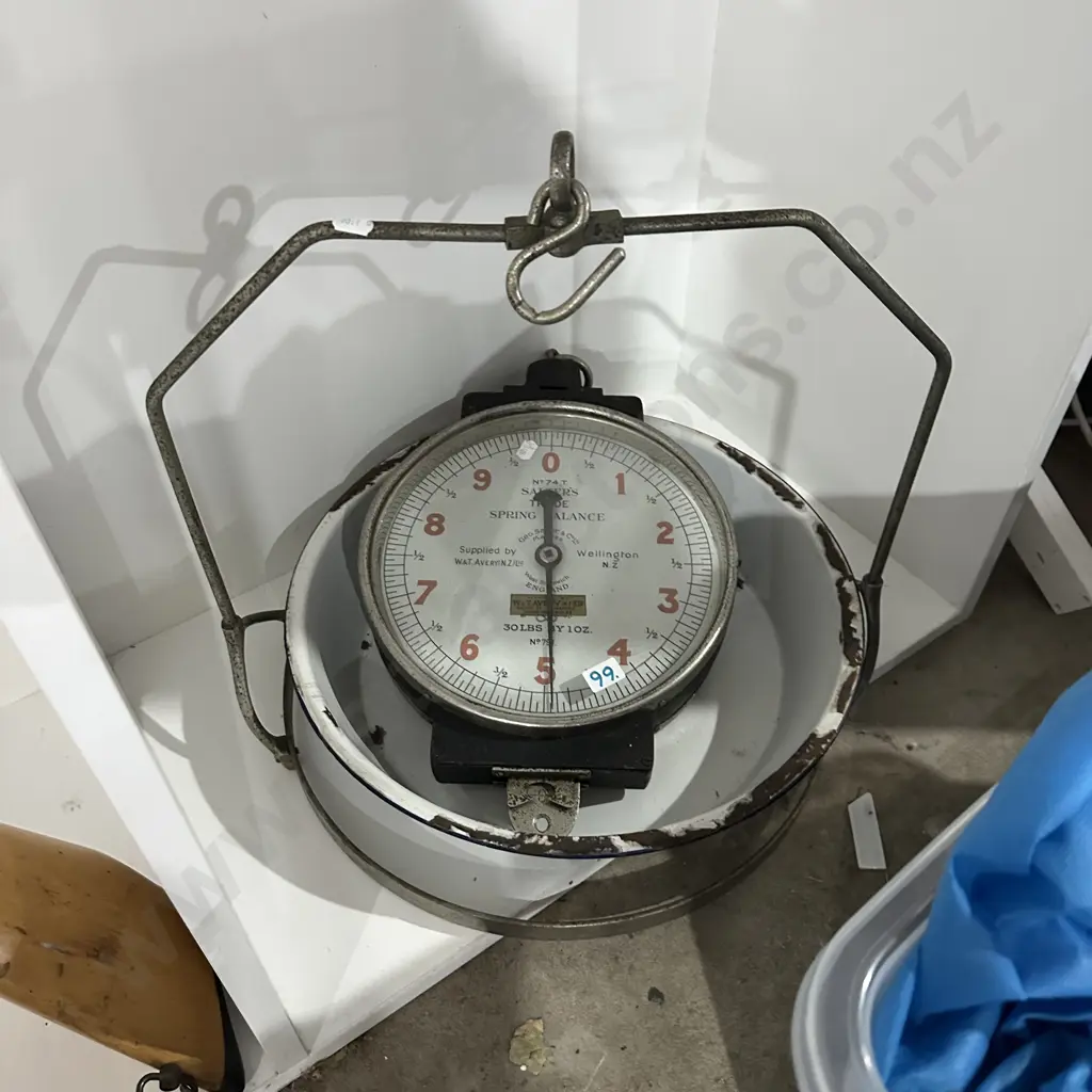 large Salter spring balance butchers scale Image 1++