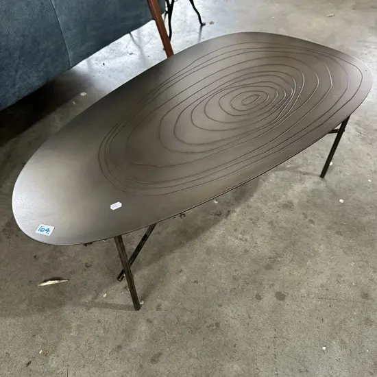 steel side table