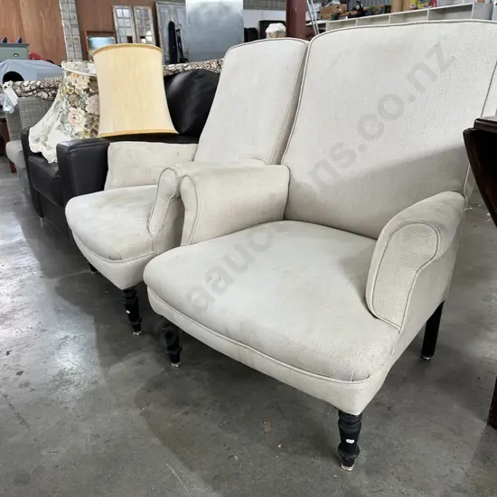 Turn of the century French occasional chairs purchased from Les Puces in Paris Very comfortable with good age and style,