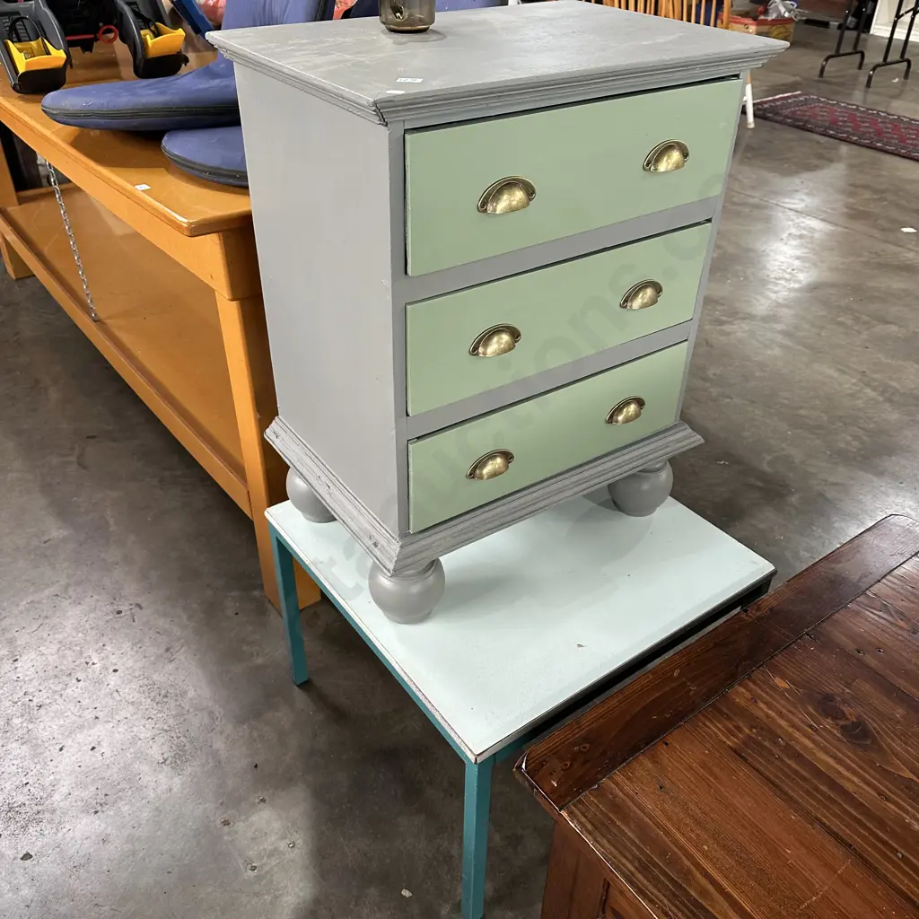 painted bedside & average side table Image 1++