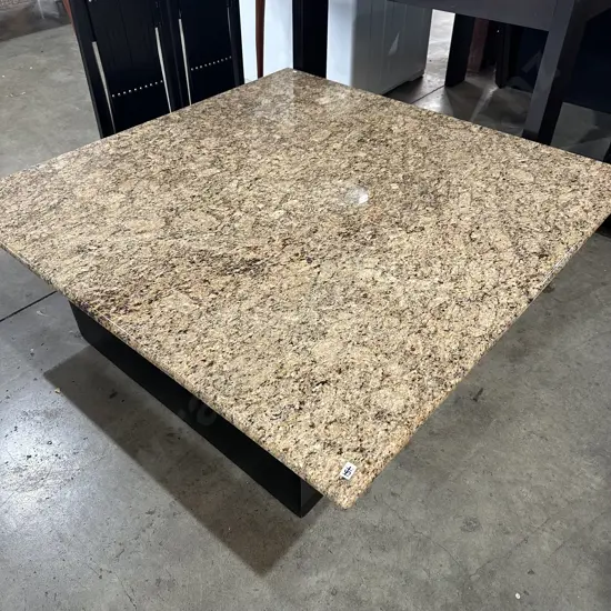 Large granite top 1200 x 1200 on wooden base