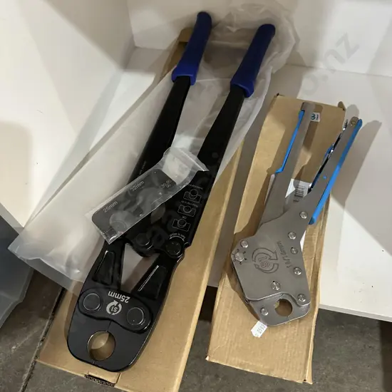 2 x New crimping tools 25mm & 16/15mm