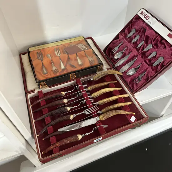 bone handle and boxed cutlery
