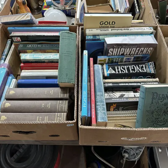 Two boxes of books.