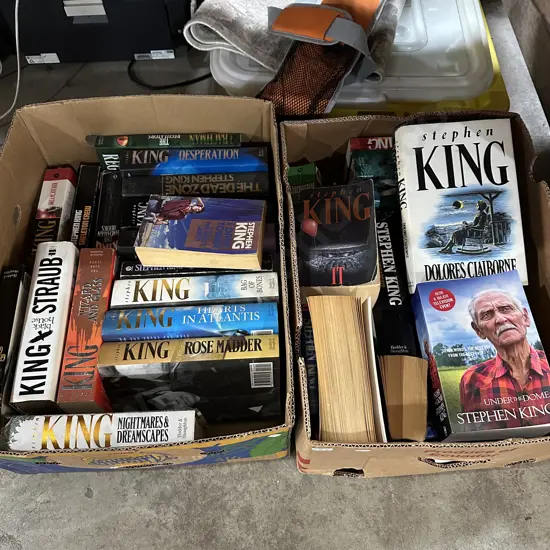 Two boxes of books.