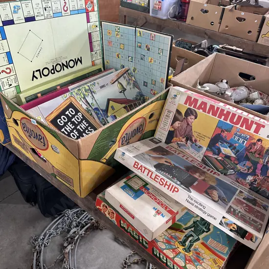 Vintage board games.