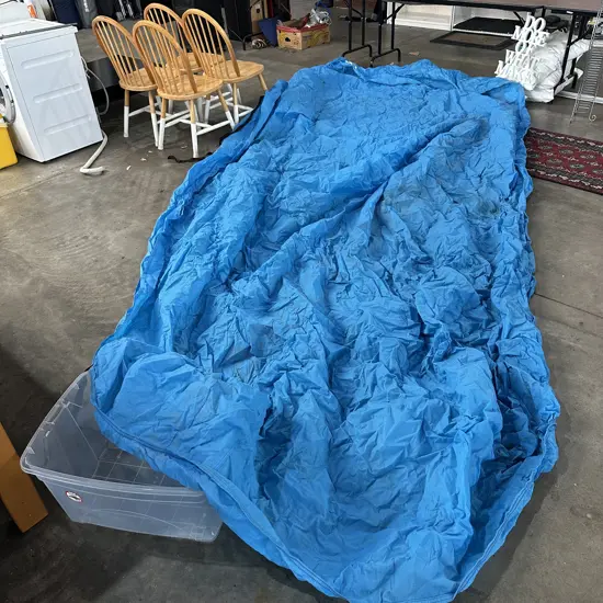 Plastic bin with large cover, boat maybe?