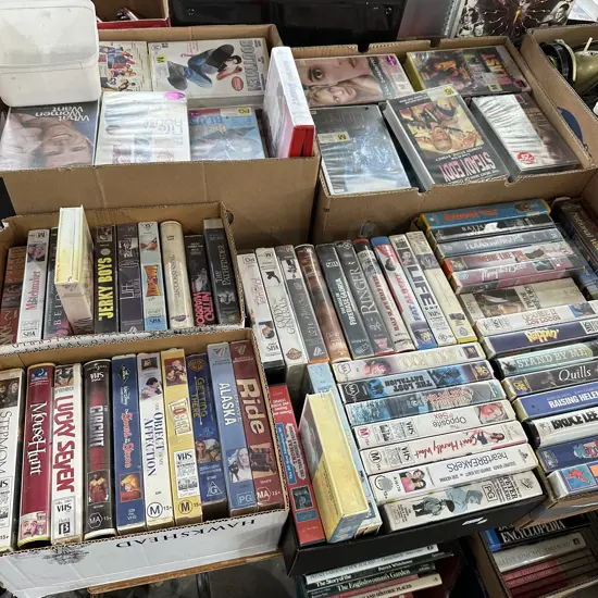 Large collection of VHS videos