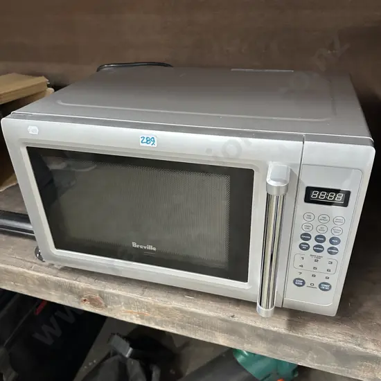 Very tidy Breville microwave oven.