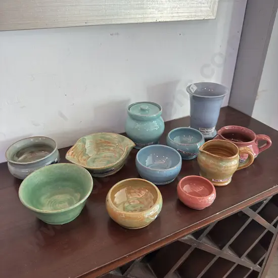 11 pieces of rare PAKA pottery