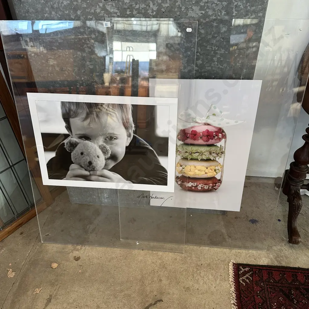 2 large perspex framed photos Image 1++