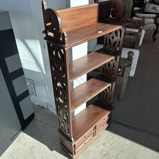 whatnot shelf with drawers