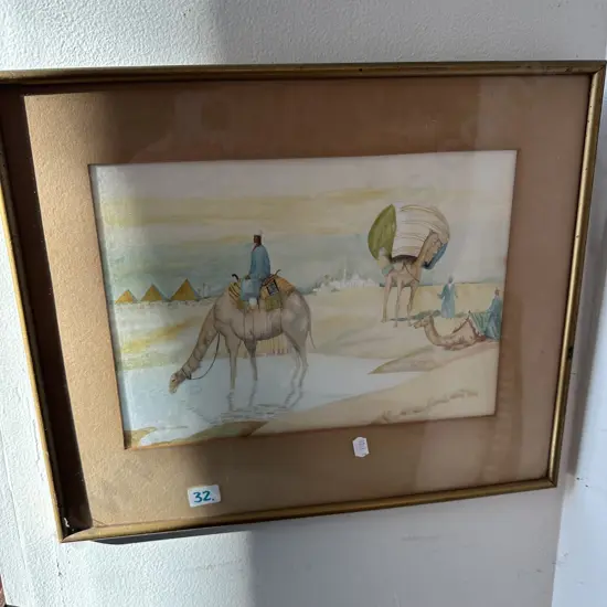 Egypt scene water colour