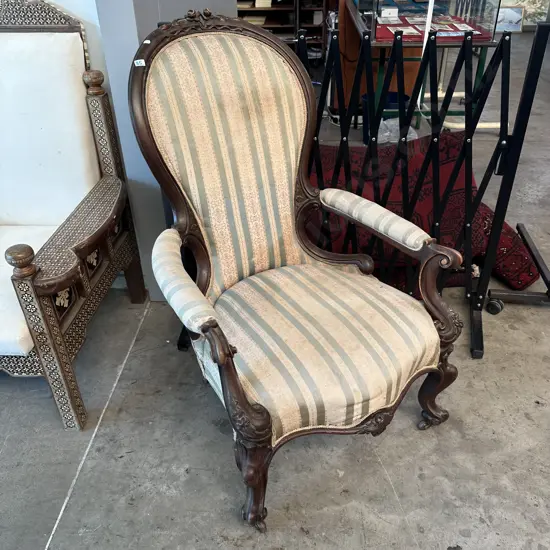 antique grand father chair