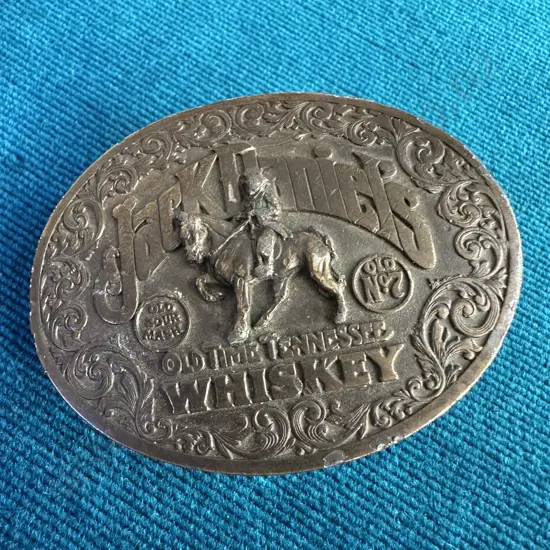 solid Brass "Jack Daniels" belt buckle