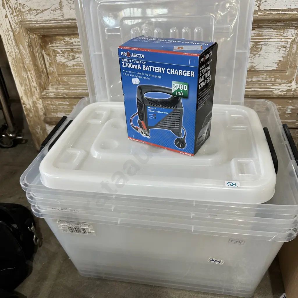 Battery charger plus (plastic bins lids dont fit) Image 1++