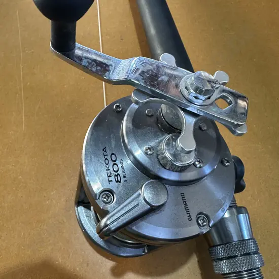 Shimano boat rod and reel.
