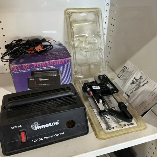 Oreon professional filing guide plus Innotec 12v power centre.