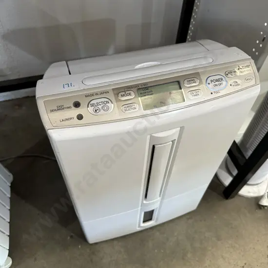 Mitsubishi model MJ-E16VX Dehumidifier sold as working.