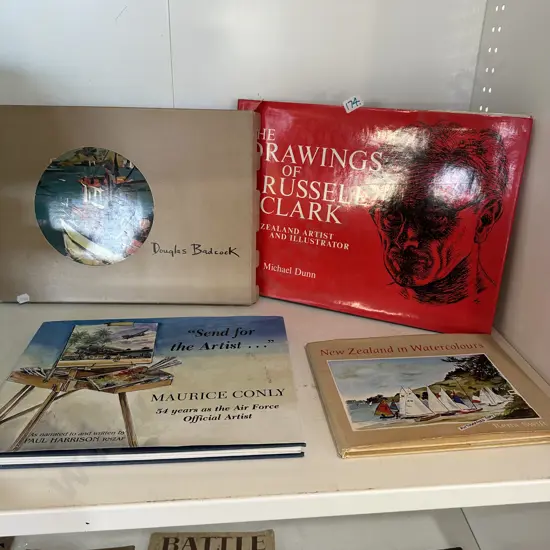 4 art books, Rena Swift is autographed