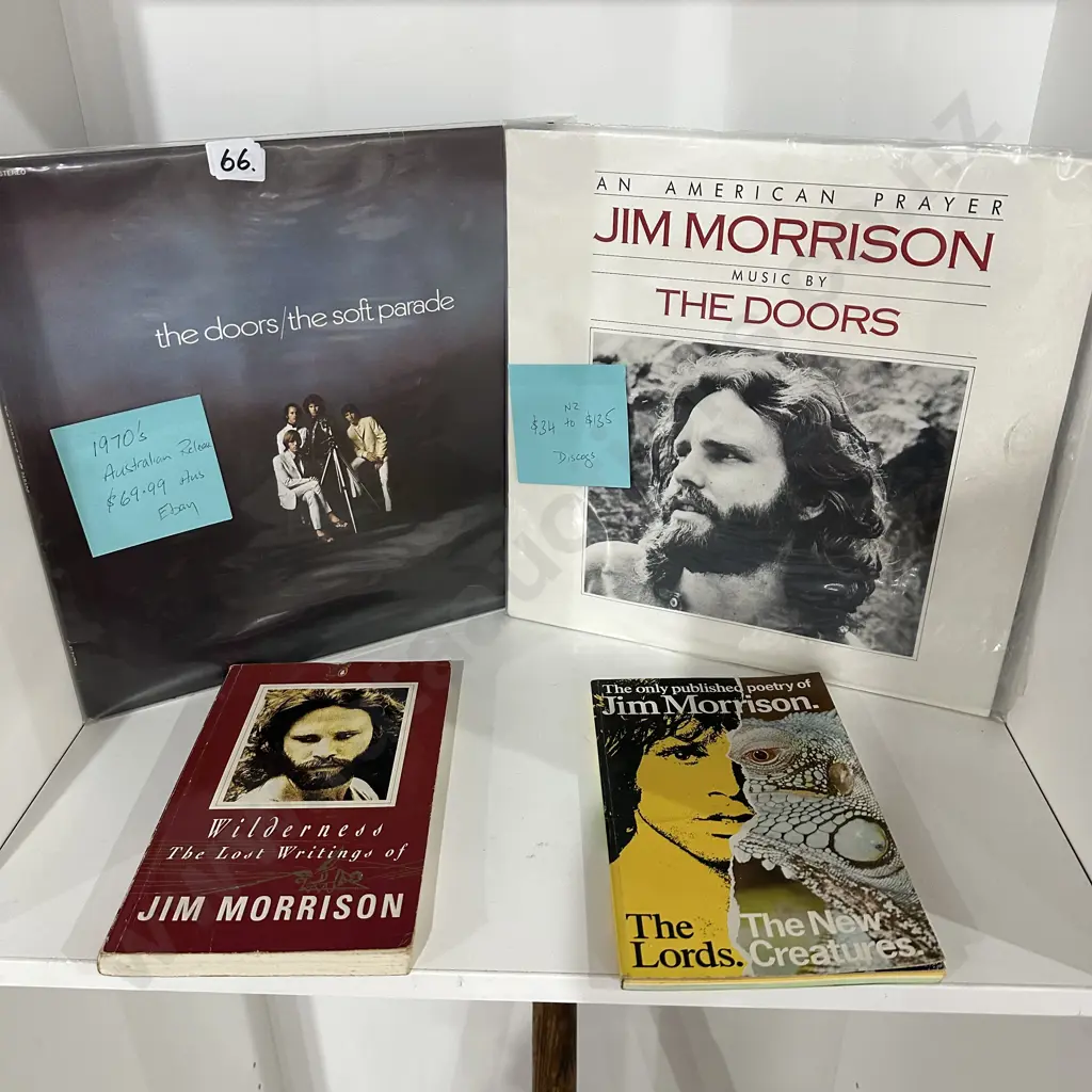 2 x Doors LPs in excellent condition, plus 2 Morrison books Image 1++