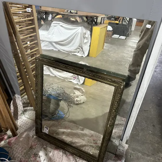 mirrors and suitcases