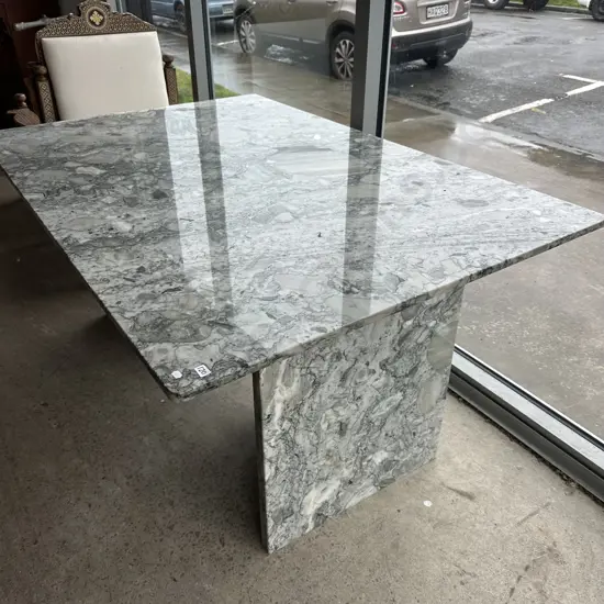 Outdoor solid marble 3pc table