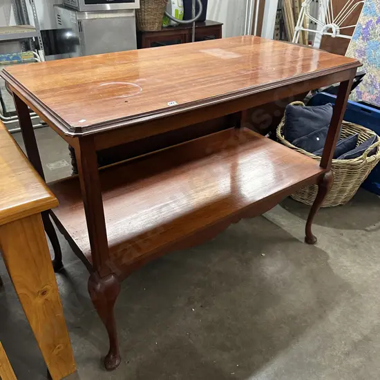 large mahogany servery