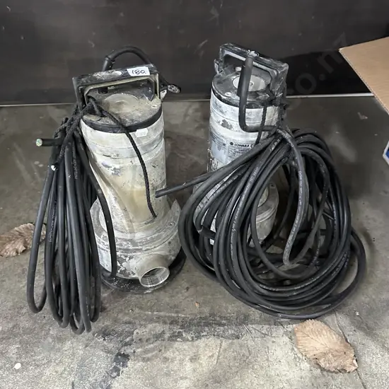 Pr of submersible pumps (plugs cut off)