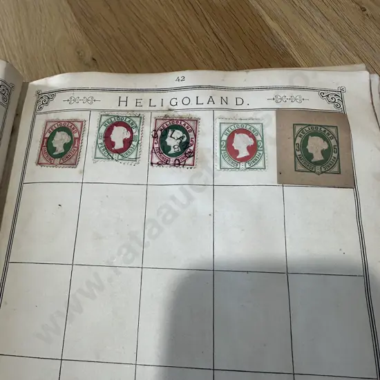 Rare Helgoland stamps-Holland-Hungary-Italy-Levant-Lubeck-Luxemburg-Malta (pg 42-59)