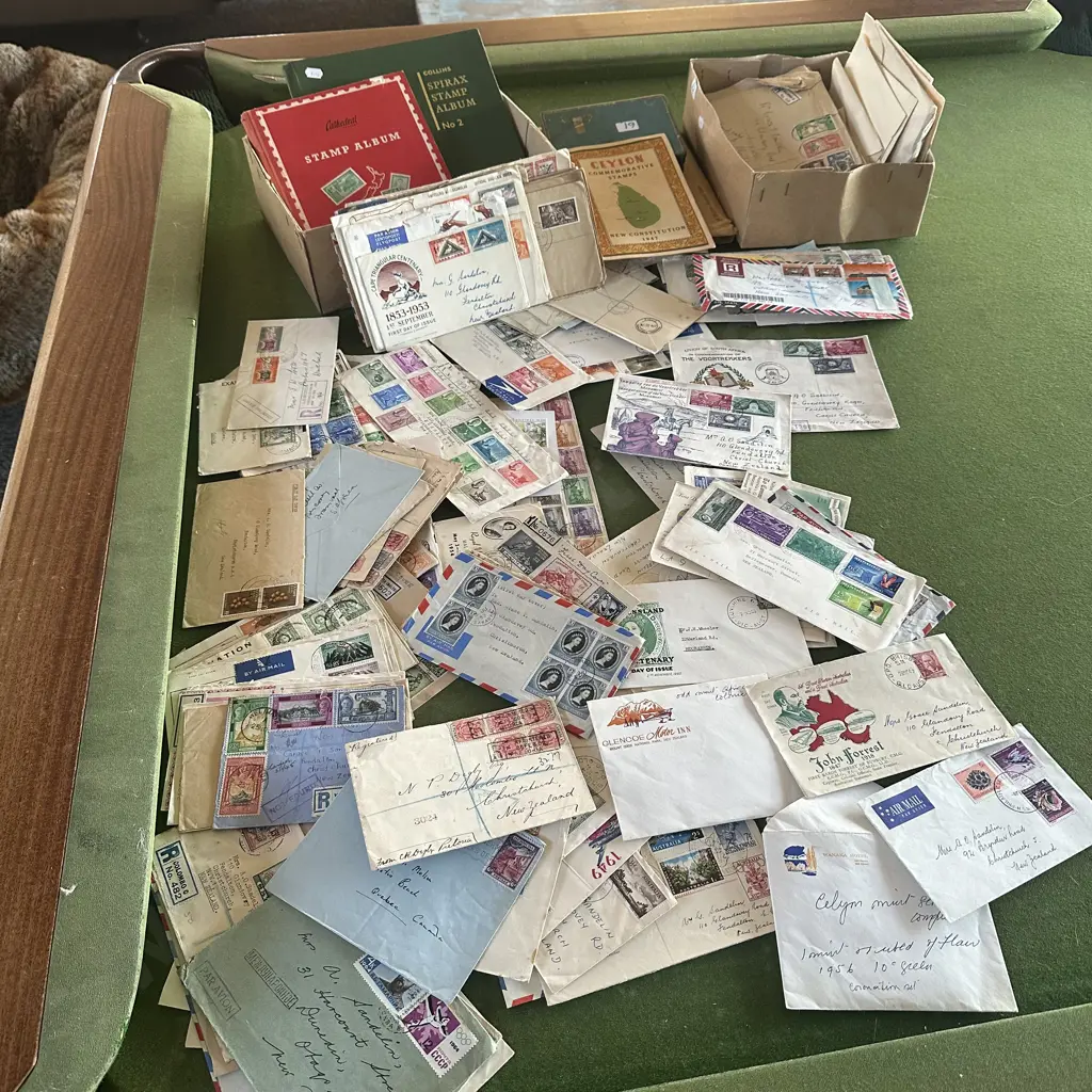 large collection inc FDC, Mint stamps, albums, letters etc etc World Image 1++