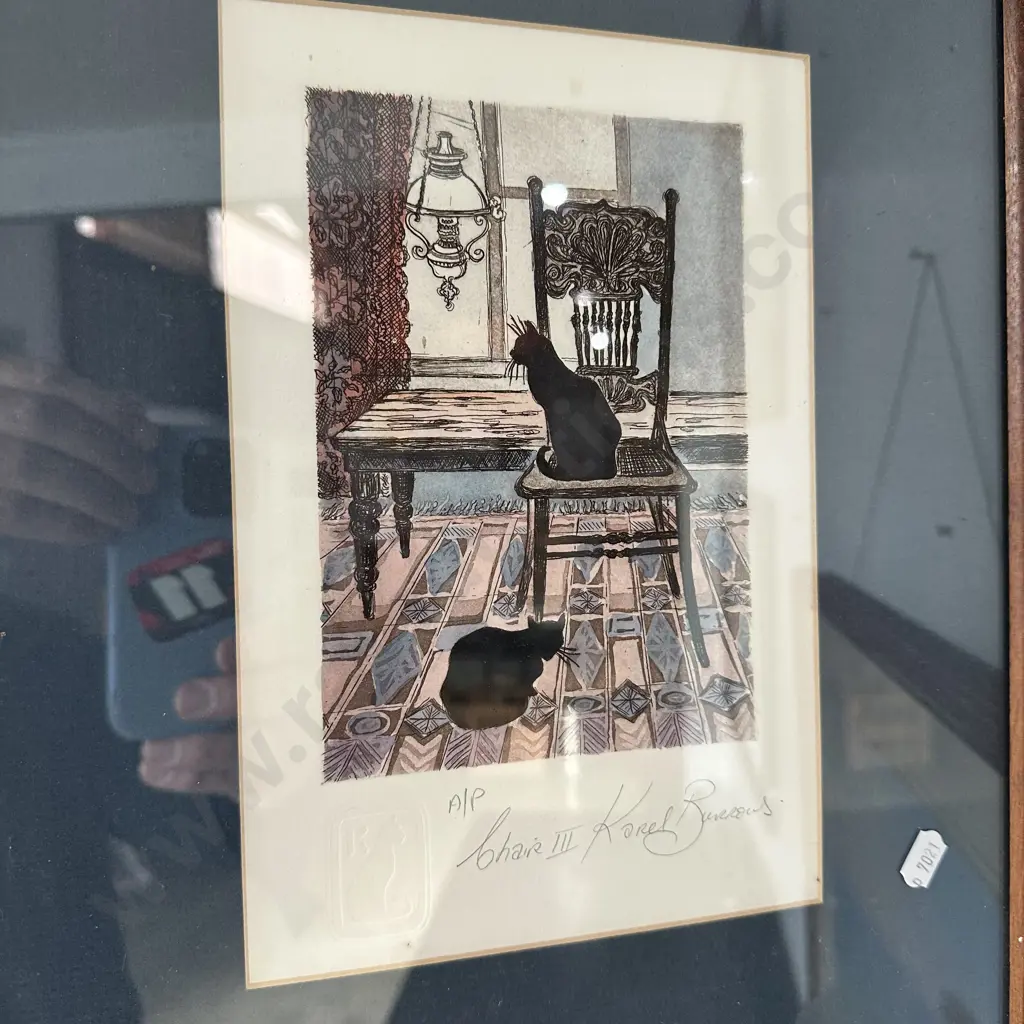 signed colour engraving Image 1++