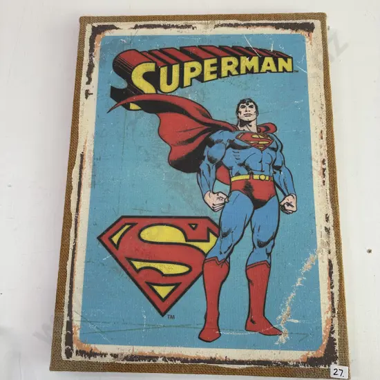 Superman wall hanging