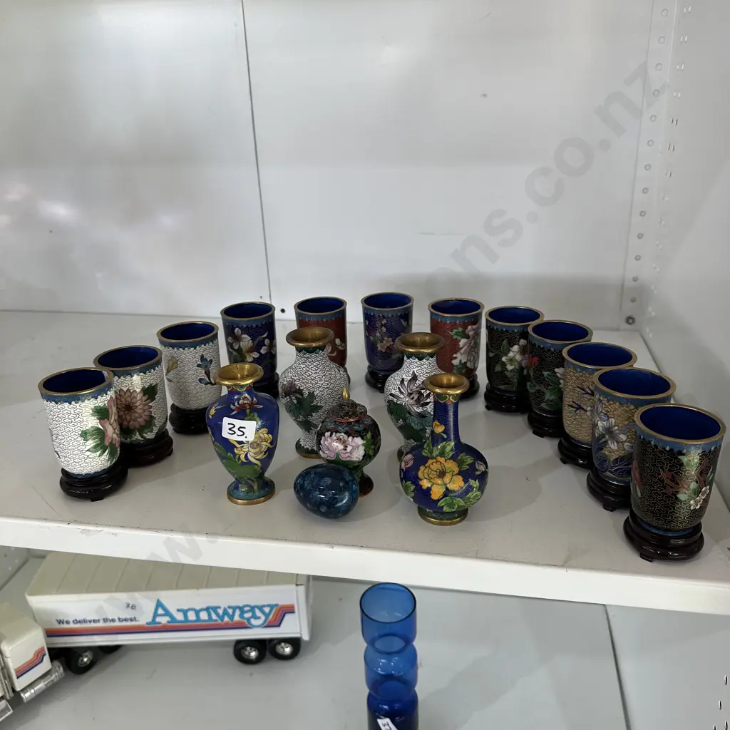 collection cloisonne vases Image 1++