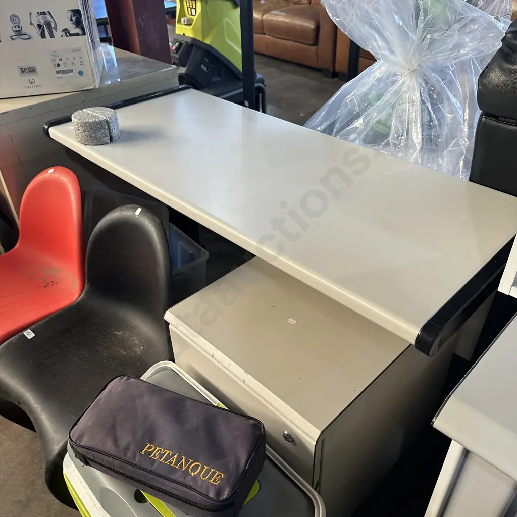 office credenza, desk and mobile plus marble weight Image 1++