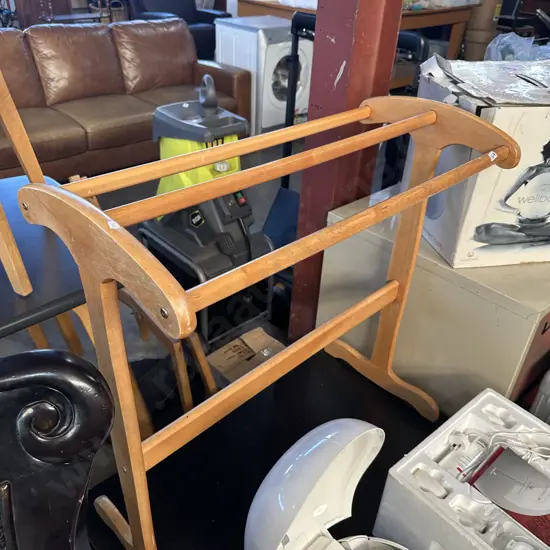 wooden towel stand