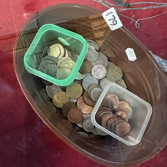 coin collection inc British pound coins